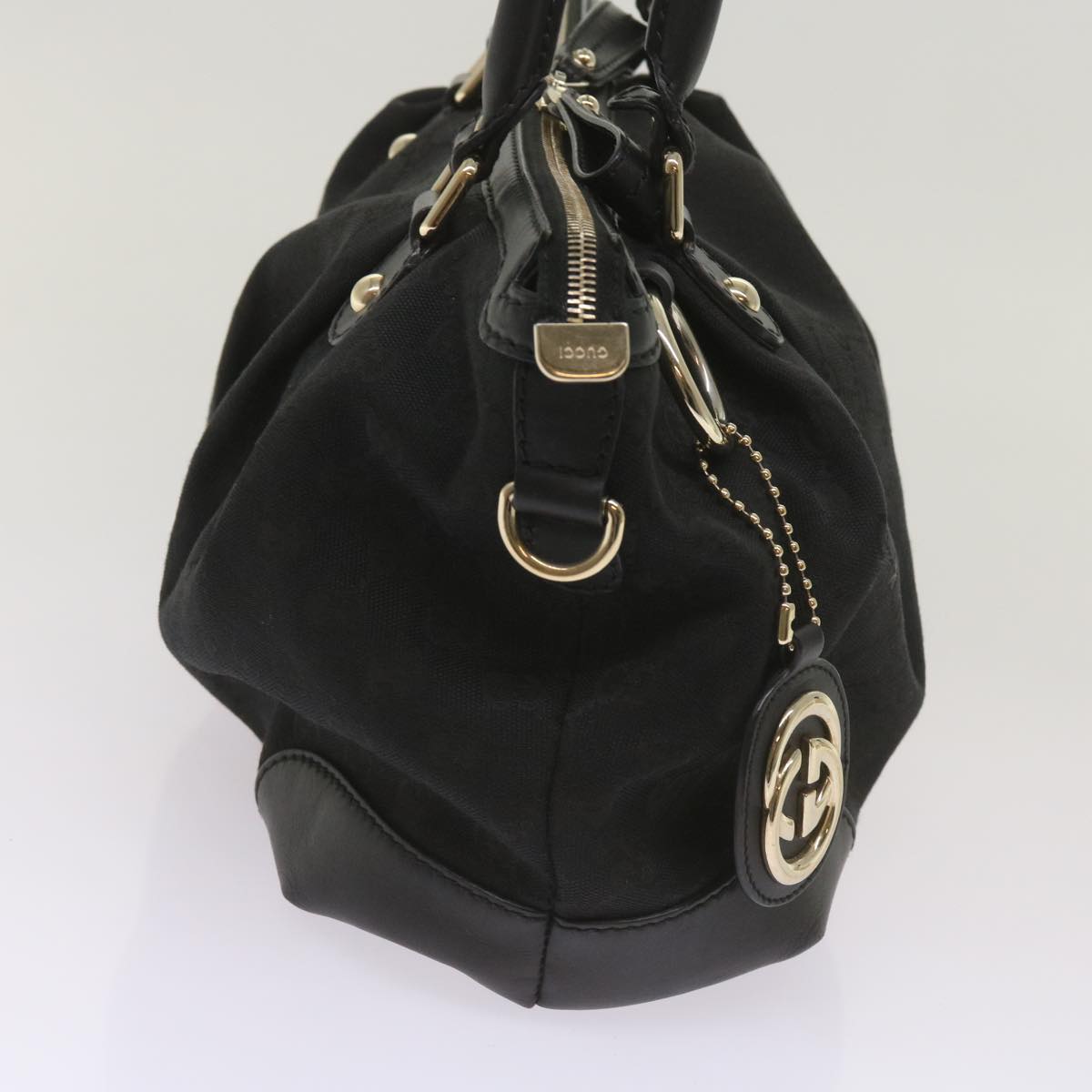 GUCCI GG Canvas Hand Bag Black 247902 ep3437