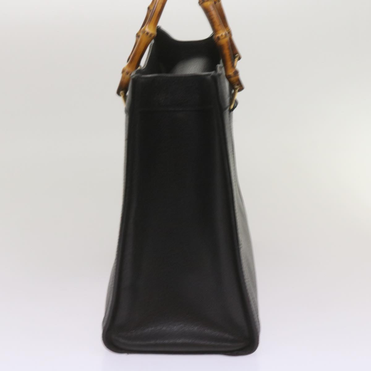 GUCCI Bamboo Hand Bag Leather Black 002 0260 ep3499