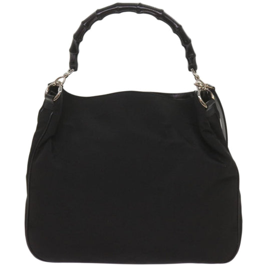GUCCI Bamboo Shoulder Bag Canvas 2way Black 001 1577 1781 ep3539