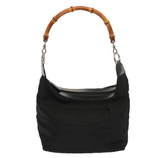 Luxury Gucci Trending 2025 Bamboo Shoulder Bag Nylon Black 000 2855 0531 5 ep3844
