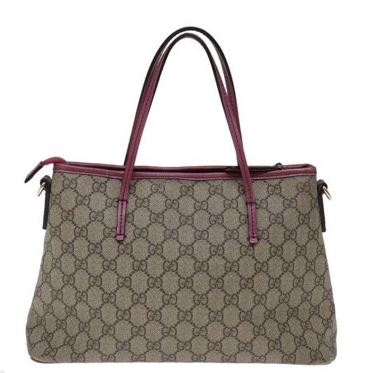 Luxury Gucci Trending 2025 GG Supreme Hand Bag PVC 2way Beige 353440 ep4013