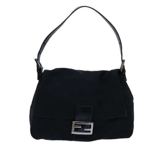 Luxury FendiMamma Baguette Shoulder Bag Nylon Black 2321 26325 079ep4022