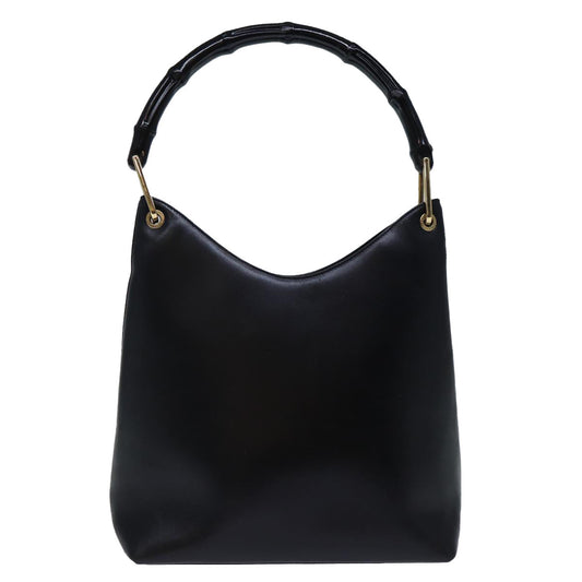 Luxury Gucci Trending 2025 Bamboo Shoulder Bag Leather Black 001 3007 ep4071