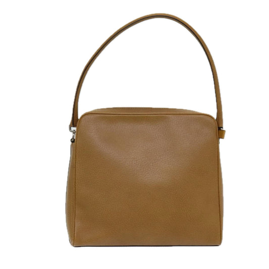 Luxury Prada Shoulder Bag Leather Brown Silver ep5110