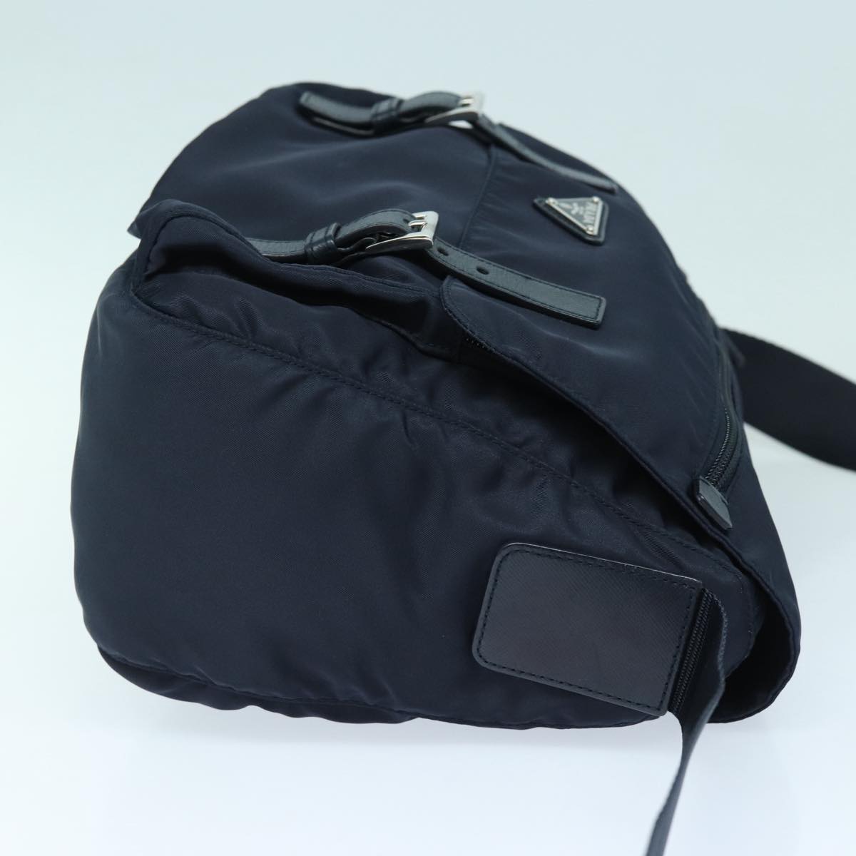 Luxury Prada Shoulder Bag Nylon Navy Silver ep5207