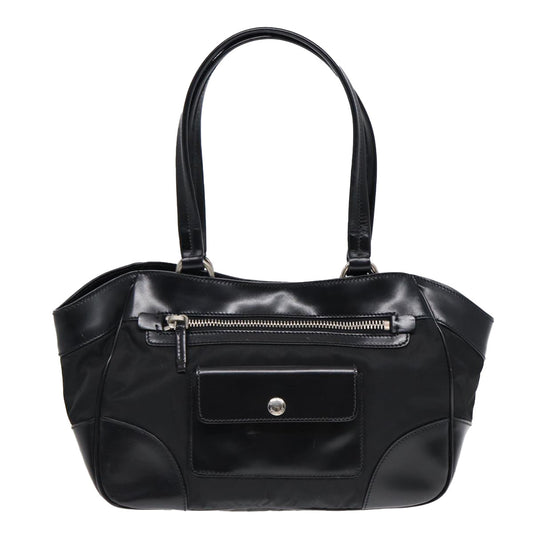 Luxury Prada Hand Bag Nylon Black Silver ep5212