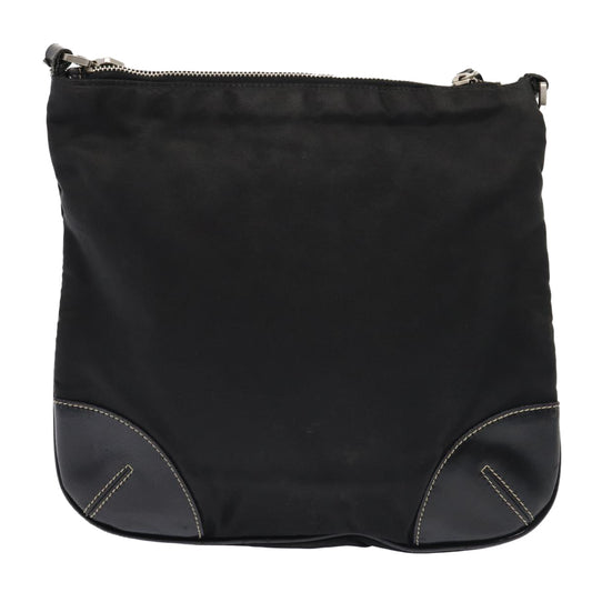 Luxury Prada Shoulder Bag Nylon Black Silver ep5420