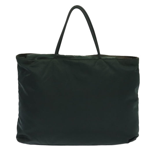 Luxury Prada Tote Bag Nylon Green Silver ep5524
