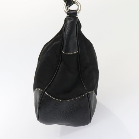 Luxury Prada Shoulder Bag Nylon Black Silver ep5537