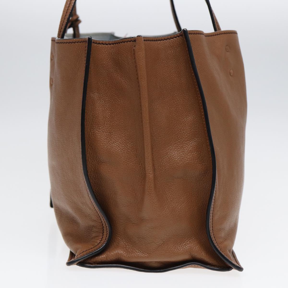 Luxury Prada Tote Bag Leather Silver Brown ep5656