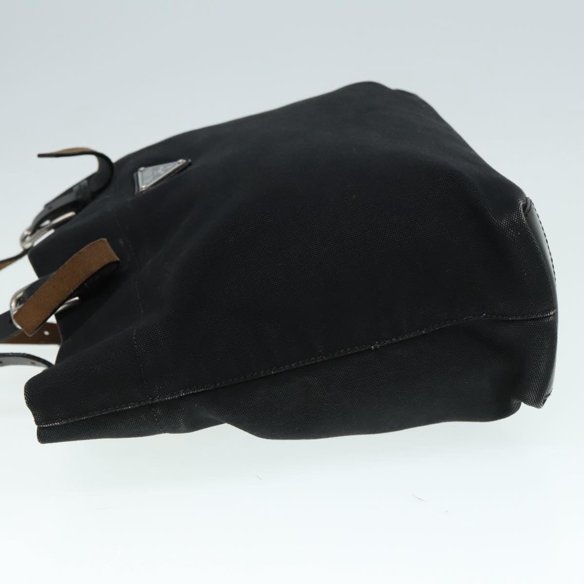 Luxury Prada Tote Bag Canvas Black Silver ep5844