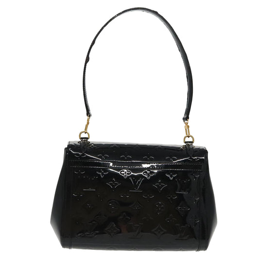LOUIS VUITTON Vernis Venice Hand Bag Noir Manetic M90275 LV ep6276