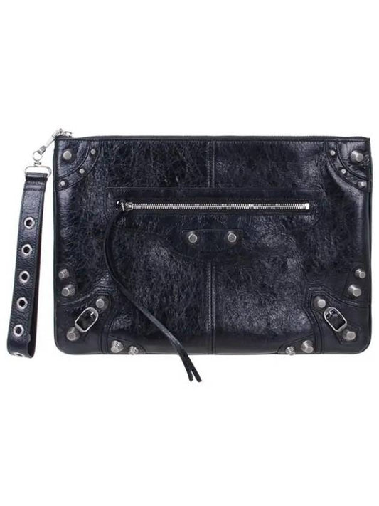 Luxury Balenciaga Le Cagole Large Clutch Bag Black
