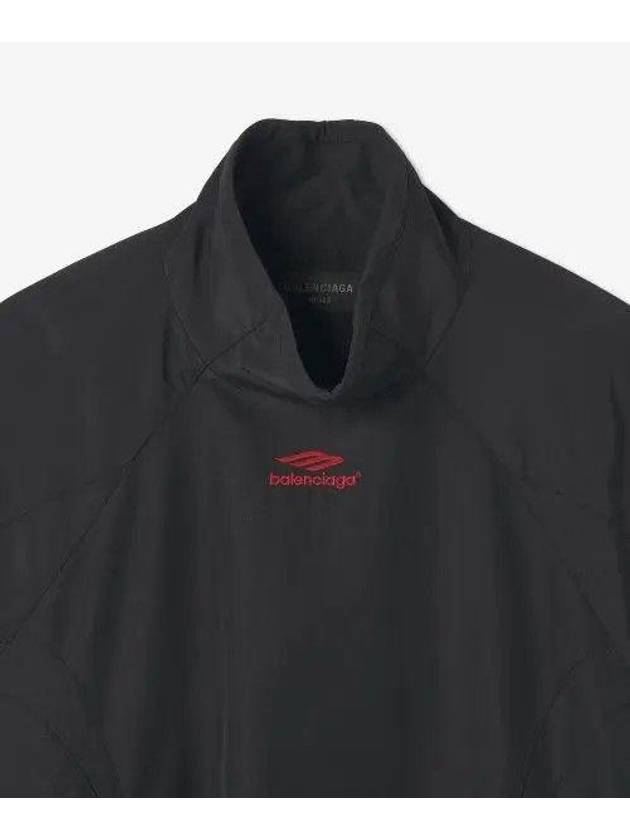 Luxury Balenciaga Embroidery Logo Sports Icon Track Jacket Black