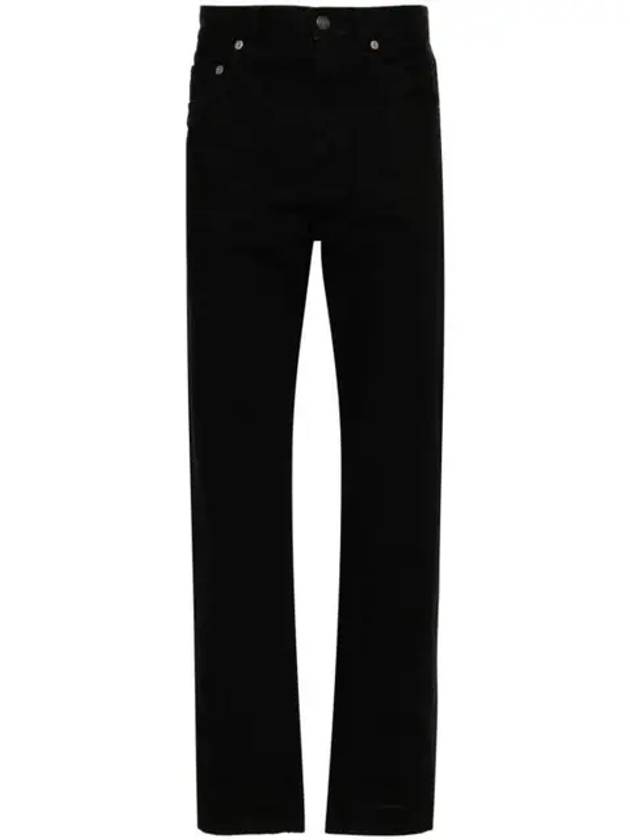 Luxury Saint Laurent Denim Cotton Straight Jeans Black