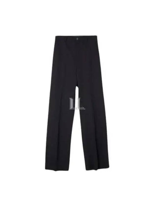 Luxury Balenciaga Regular Fit Tailored Wide Pans Black