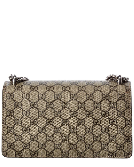 Luxury Gucci Trending 2025 Dionysus Small GG Supreme Canvas & Suede Shoulder Bag