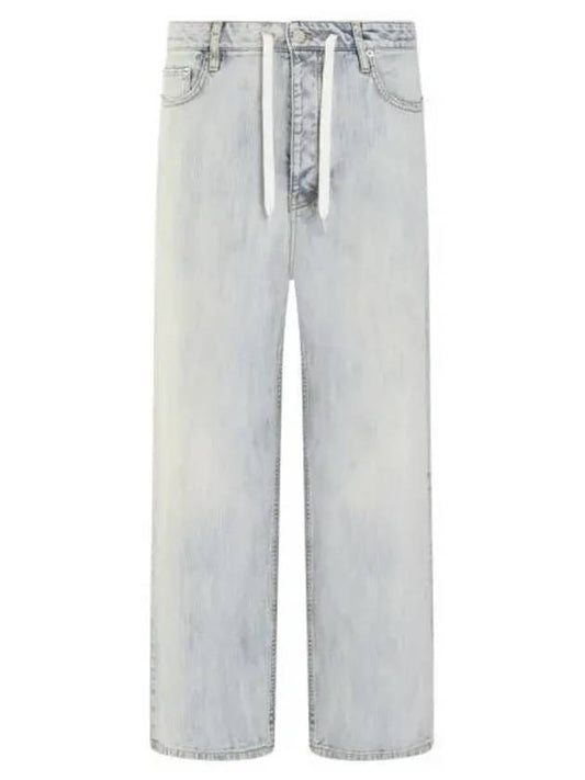 Luxury Balenciaga Denim Straight Jeans Blue