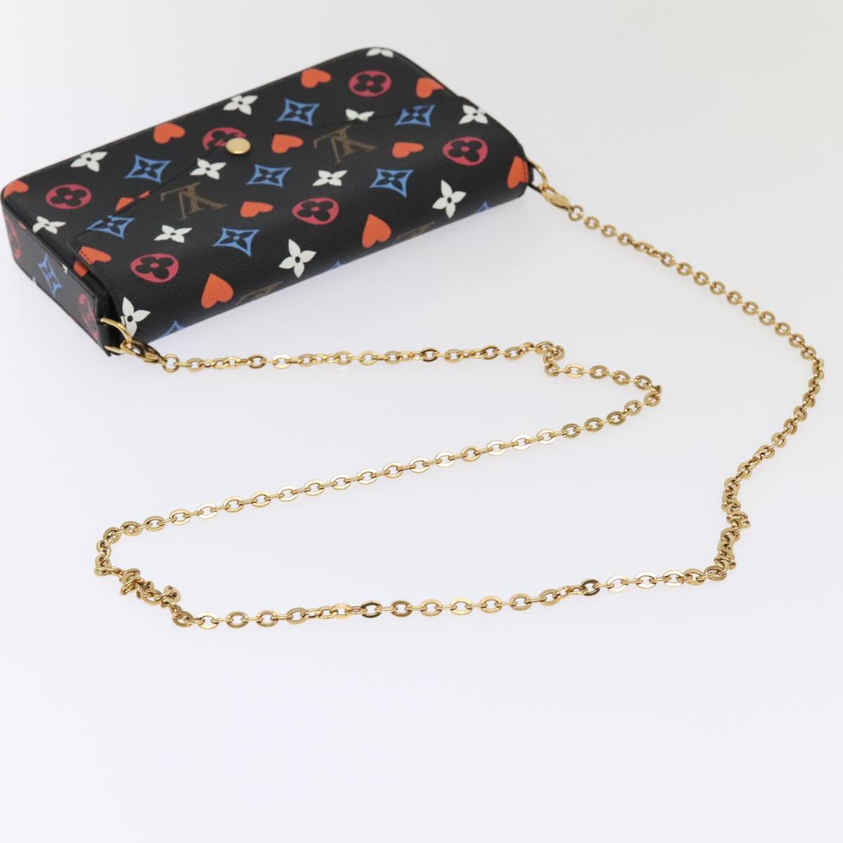 Louis Vuitton Felicie Canvas Clutch Bag ()