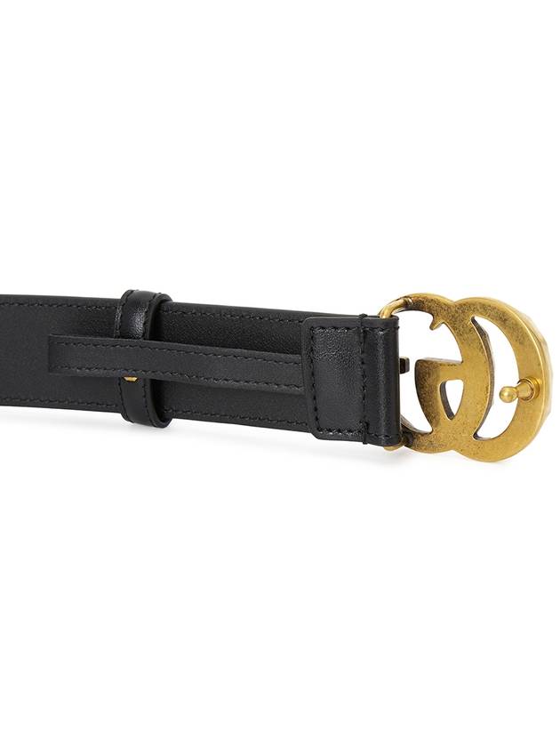 Luxury Gucci Trending 2025 GG Marmont Leather Belt Black