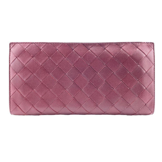 Luxury Bottega Veneta Leather Long Wallet (Bi-Fold) ()