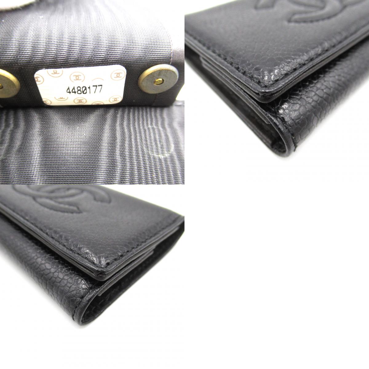 CHANEL 6 Keycase Accessories Cabia S Black 6 Series Keycase