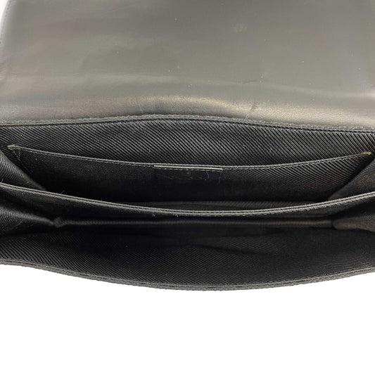 Luxury Gucci - Black GG Monogram Canvas Shoulder Bag