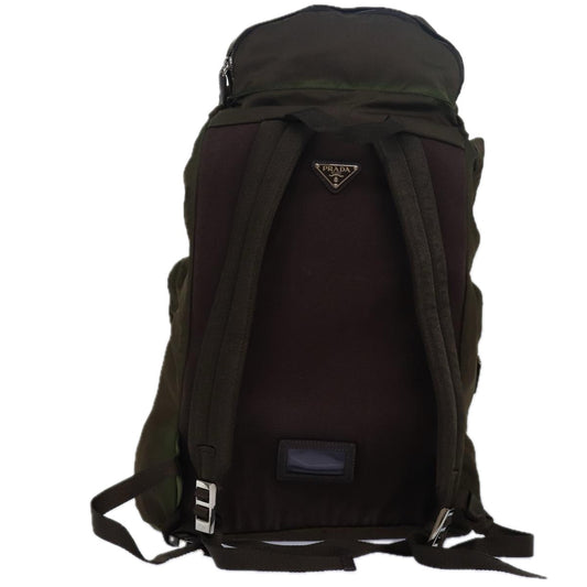 Luxury Prada Backpack Nylon Khaki fm3621