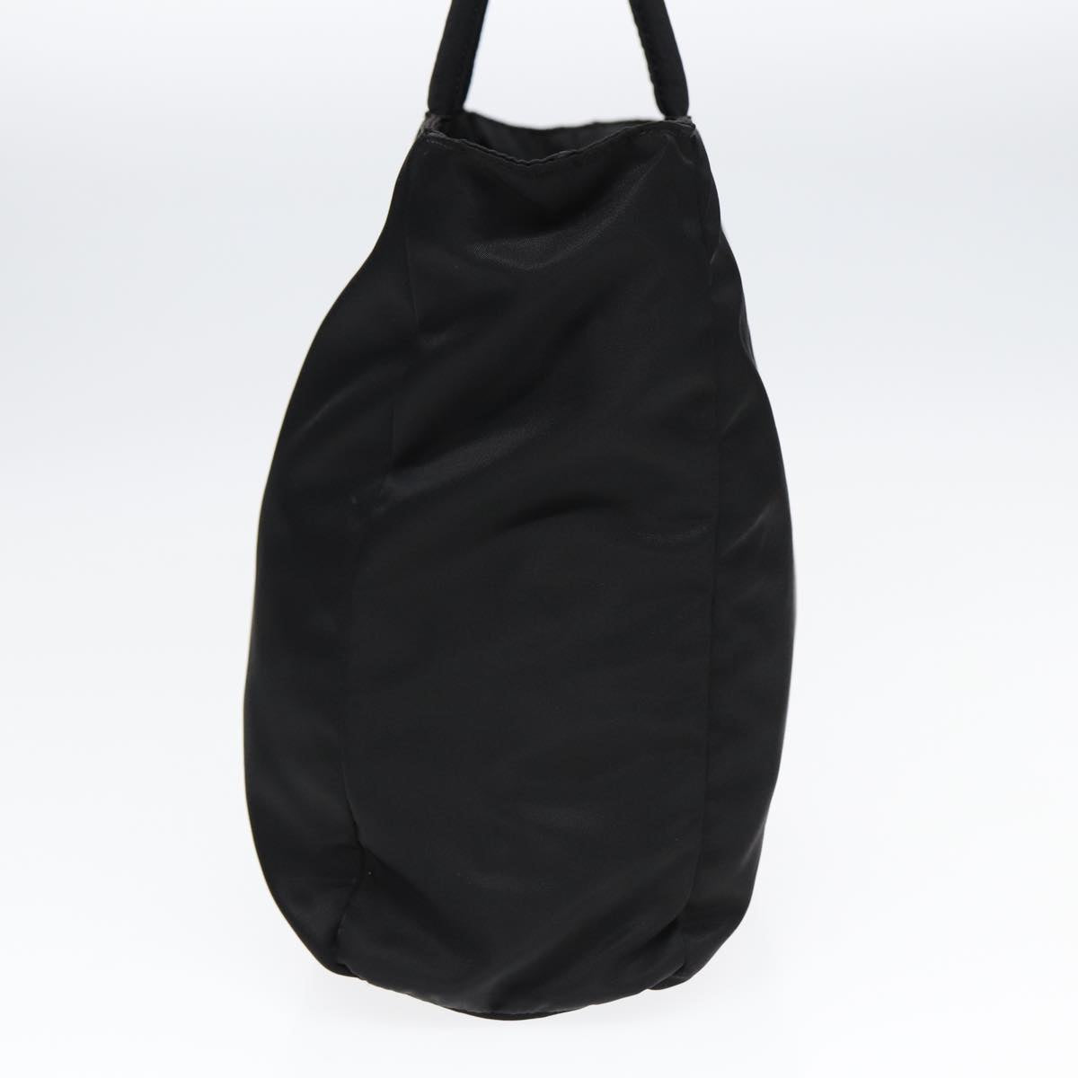 Luxury Prada Tote Bag Nylon Black Silver fm3742