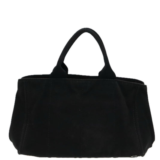 Luxury Prada Canapa MM Hand Bag Canvas Gold Black fm3805