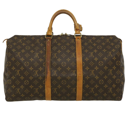 LOUIS VUITTON Monogram Keepall 50 Boston Bag M41426 LV am2419g