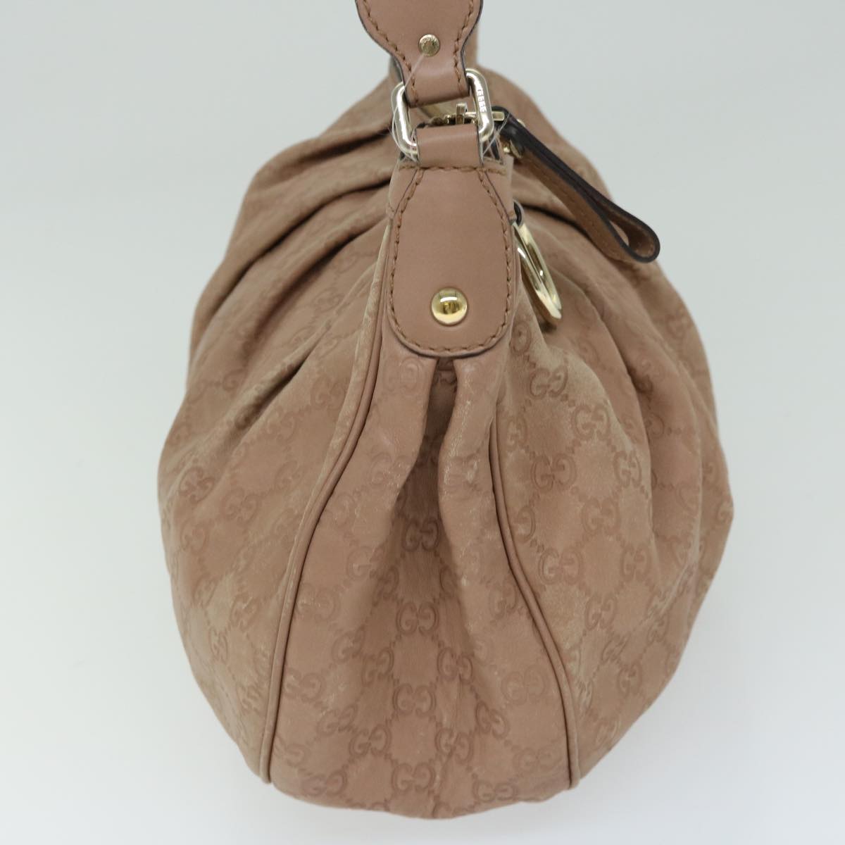 GUCCI Guccissima GG Canvas Shoulder Bag Beige 232955 hk1103