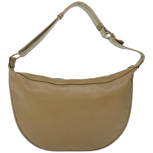 GUCCI Sherry Line Shoulder Bag Leather Beige White 001 4181 hk1111