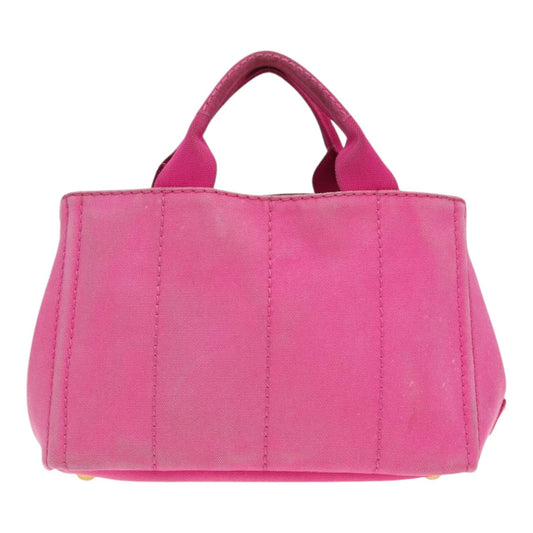 Luxury Prada Canapa PM Hand Bag Canvas Pink hk1495