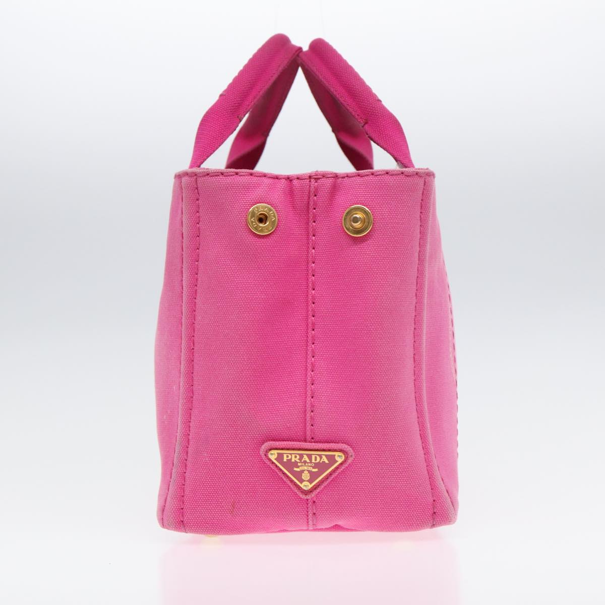 Luxury Prada Canapa PM Hand Bag Canvas Pink hk1495