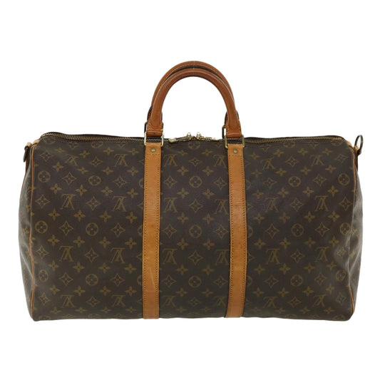LOUIS VUITTON Monogram Keepall Bandouliere 50 Boston Bag M41416 LV hs1297