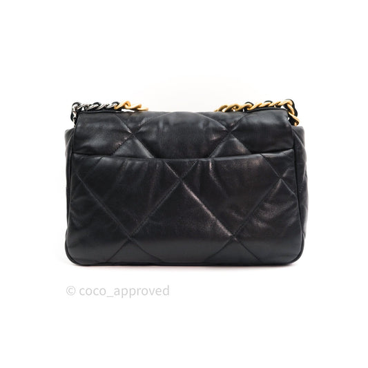 Chanel 19 Small Beige Goatskin Mixed Hardware