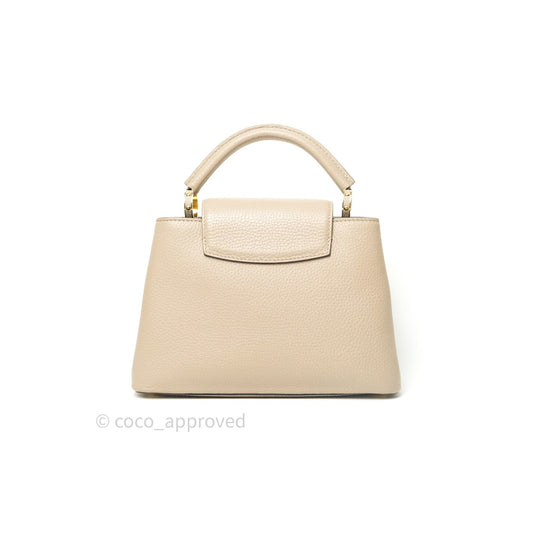 Louis Vuitton Taurillon Capucines BB Galet