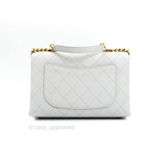 Chanel Chic Affinity Small Grained Calfskin Grey Gold Hardware