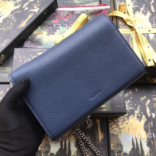 Luxury Gucci Dionysus Leather Mini Chain Bag