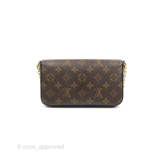 Louis Vuitton Félicie Pochette Monogram Canvas Fuchsia Pink