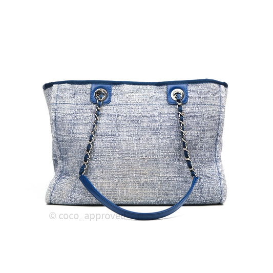 Chanel Canvas Deauville Medium Tote Blue