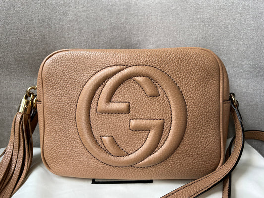 Luxury Gucci Rose Beige Soho Disco