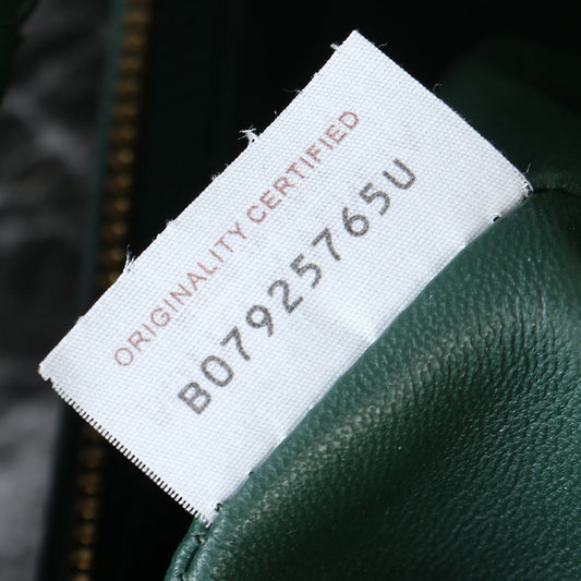 Luxury Bottega Veneta small jodie 48 dark green lambskin