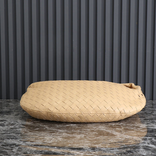 Luxury Bottega Veneta small jodie 48 beige lambskin