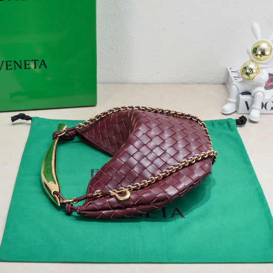 Luxury Bottega Veneta SARDINE 33 WITH CHAIN IN BAROLO LAMBSKIN