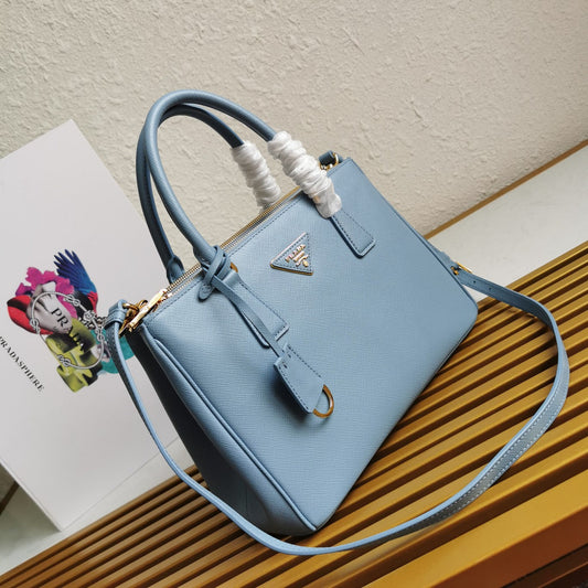 Luxury PradaGALLERIA 28 BAG IN SAPPHIRE BLUE SAFFIANO LEATHER