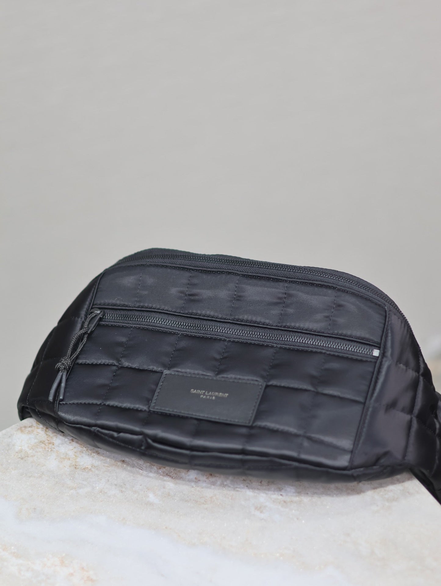 Luxury Saint Laurent CROSSBODY BAG 24 IN BLACK PLAID NYLON