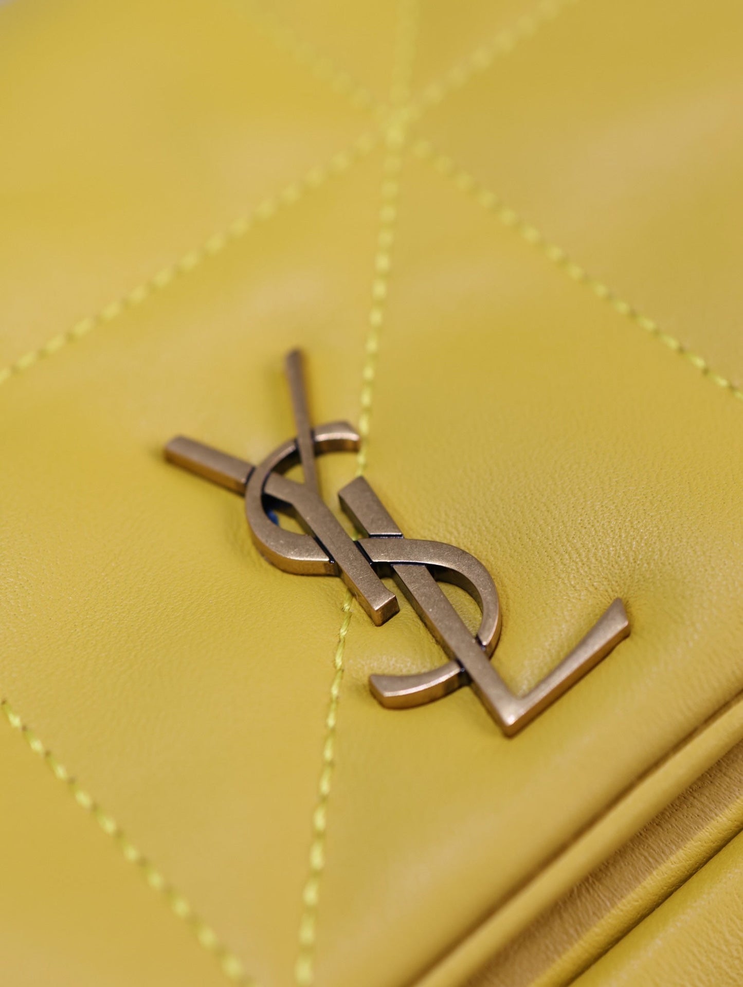 Luxury Saint Laurent JAMIE 4.3 MINI BAG 20 IN MUSTARD YELLOW LAMBSKIN COPPER HARDWARE