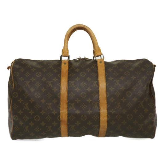 LOUIS VUITTON Monogram Keepall Bandouliere 50 Boston Bag M41416 LV jk1881